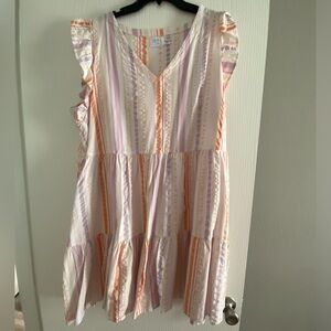 Striped Multicolor Women's Dress